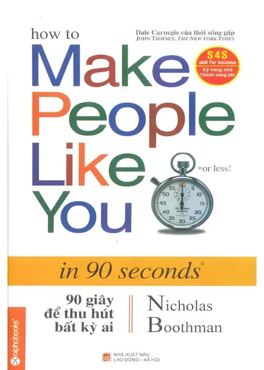 Ảnh bìa sách 90 Giây Để Thu Hút Bất Kỳ Ai