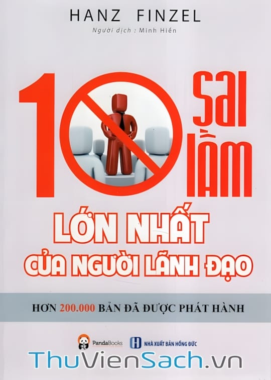 Ảnh bìa sách 10 Sai Lầm Lớn Nhất Của Người Lãnh Đạo