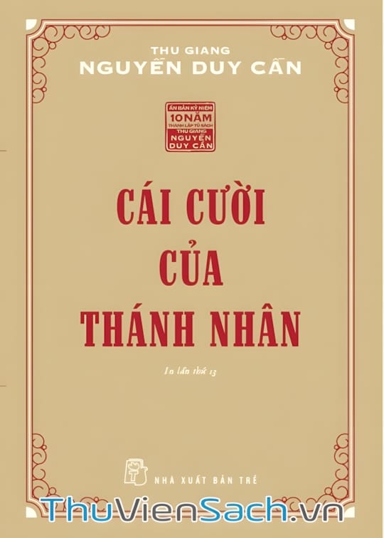 Ảnh bìa sách Cái Cười Của Thánh Nhân