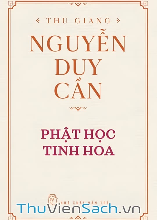 Ảnh bìa sách Phật Học Tinh Hoa