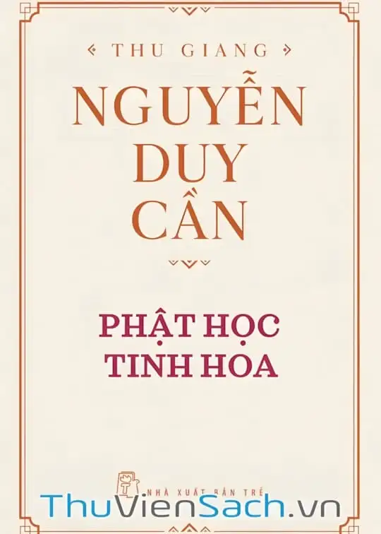 Ảnh bìa sách Phật Học Tinh Hoa