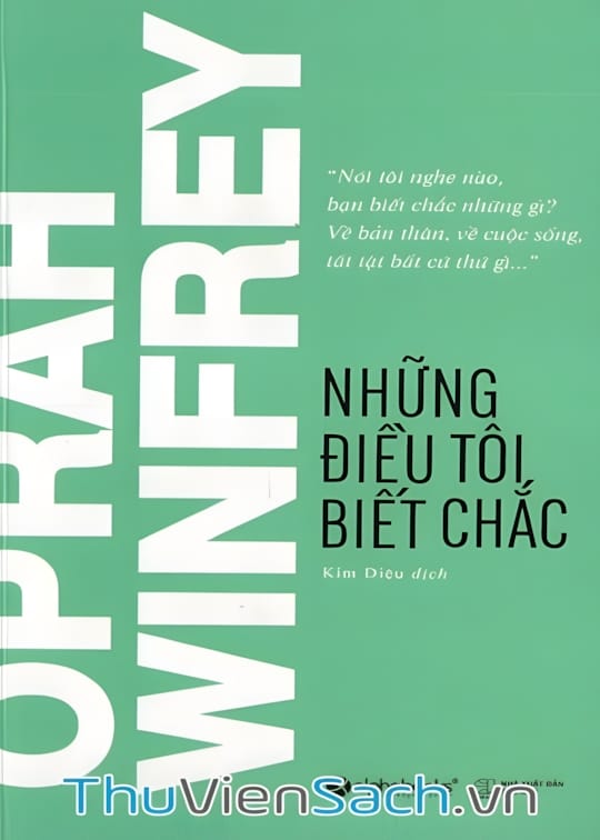 Ảnh bìa sách Những Điều Tôi Biết Chắc