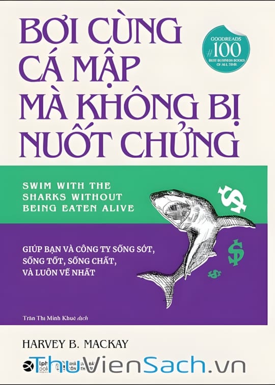 Ảnh bìa sách Bơi Cùng Cá Mập Mà Không Bị Nuốt Chửng