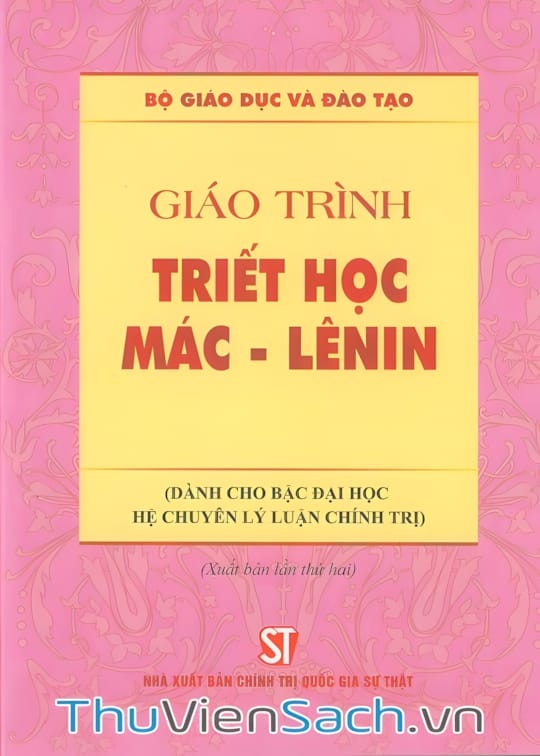 Ảnh bìa sách Giáo Trình Triết Học Mác - Lênin