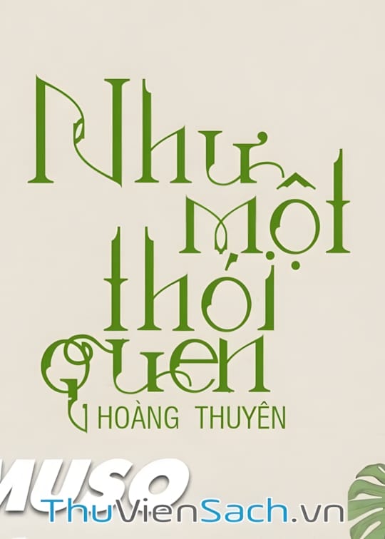 Ảnh bìa sách Như Một Thói Quen