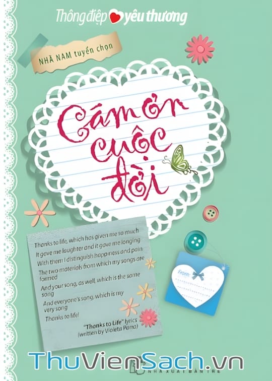 Ảnh bìa sách Thông Điệp Yêu Thương - Cảm Ơn Cuộc Đời