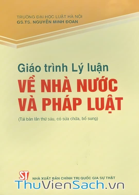 Ảnh bìa sách Lý Luận Về Nhà Nước
