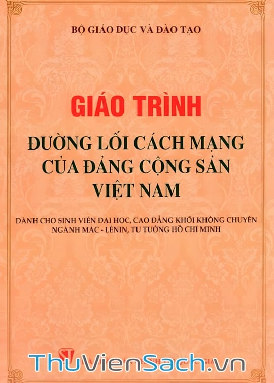 Ảnh bìa sách Giáo Trình Đường Lối Cách Mạng Của Đảng Cộng Sản Việt Nam