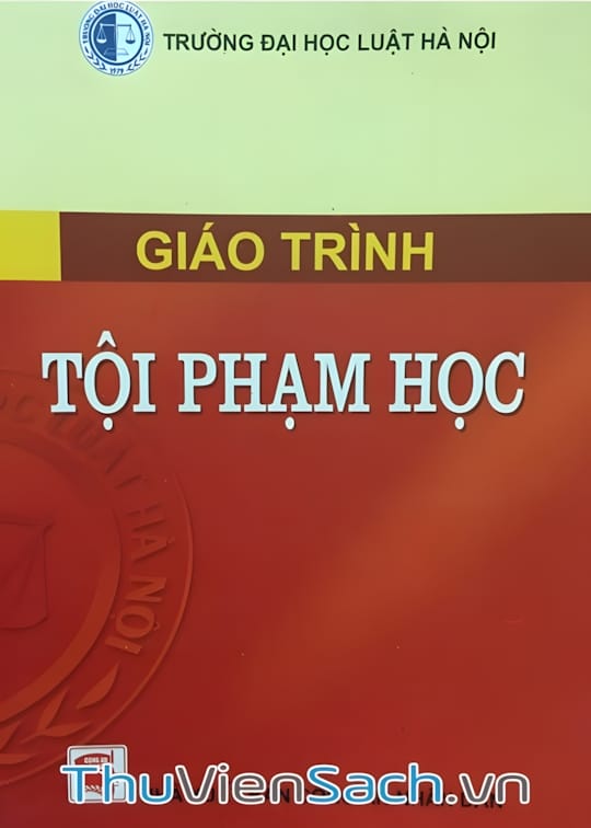 Ảnh bìa sách Giáo Trình Tội Phạm Học
