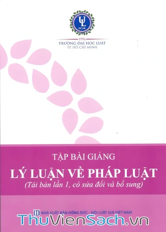 Ảnh bìa sách Tập Bài Giảng Lý Luận Về Pháp Luật