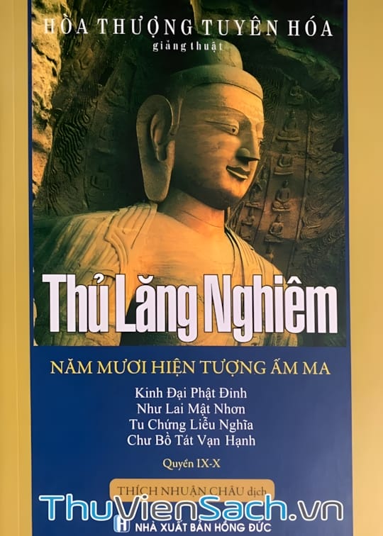 Ảnh bìa sách Kinh Thủ Lăng Nghiêm - 50 Hiện Tượng Ấm Ma
