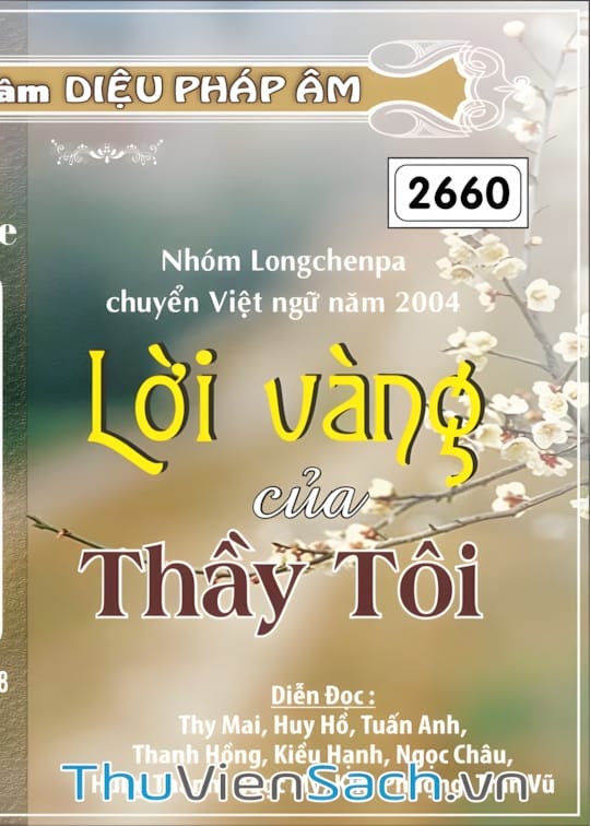 Ảnh bìa sách Lời Vàng Của Thầy Tôi