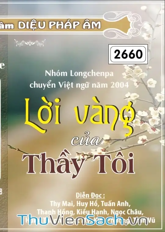 Ảnh bìa sách Lời Vàng Của Thầy Tôi