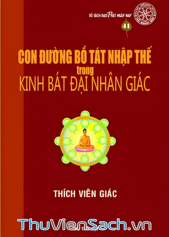Ảnh bìa sách Con Đường Bồ Tát Nhập Thế Trong Kinh Bát Đại Nhân Giác