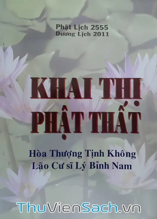 Ảnh bìa sách Khai Thị Phật Thất