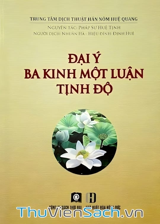 Ảnh bìa sách Đại Ý Ba Kinh Một Luận Tịnh Độ