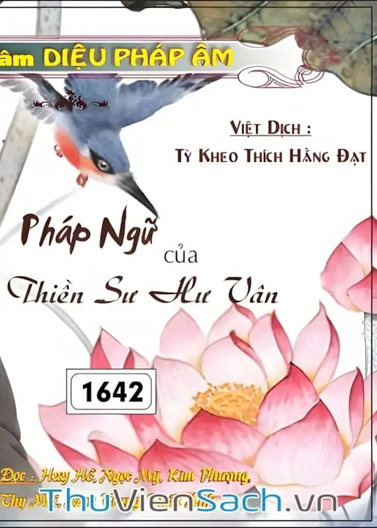 Ảnh bìa sách Pháp Ngữ Của Thiền Sư Hư Vân